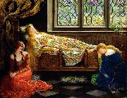 John Maler Collier The sleeping beauty painting